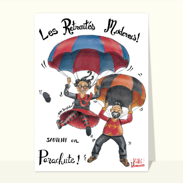 Les retraités modernes sautent en parachute