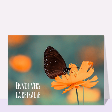 Envol du papillon vers la retraite