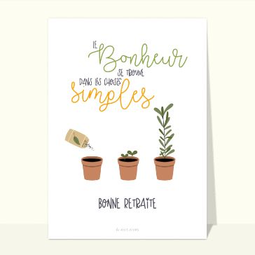 Du bonheur dans les choses simples