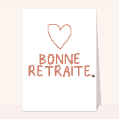 Cartes départ en retraite pour votre texte