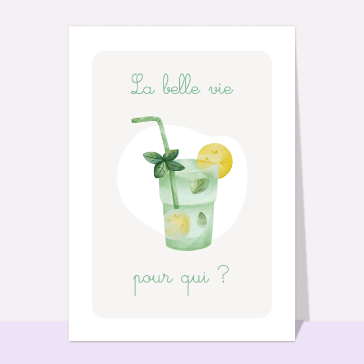 La belle vie avec un cocktail