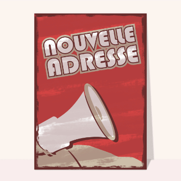 Nouvelle adresse au mégaphone