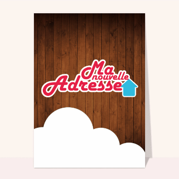 Ma nouvelle adresse sur du parquet