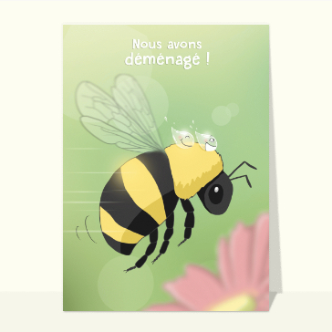 Abeille qui déménage