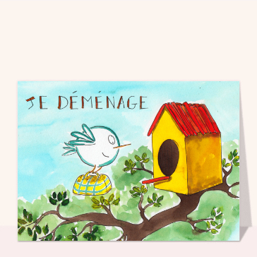 Déménagement de petit oiseau