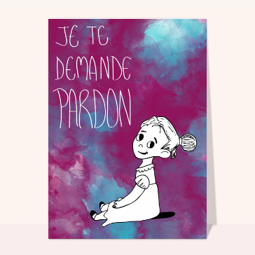 Je te demande pardon avec une petite fille