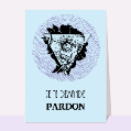 cartes d'excuse pour votre texte