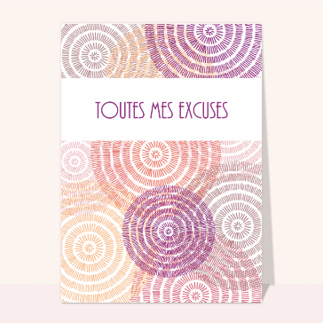 Toutes mes excuses et rosaces