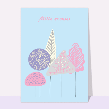 Mille excuses forêt dessinée