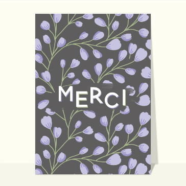 Petites attentions : Merci au milieu des violettes