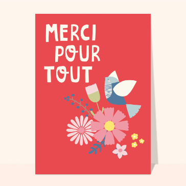 Petites attentions : Merci pour tout et fleurs dessinées
