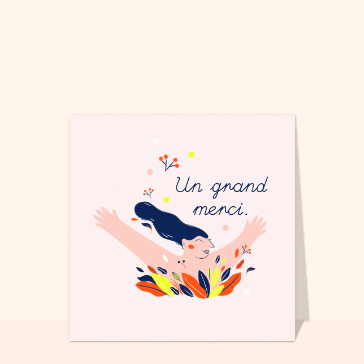 Petites attentions : Un grand merci féminin et joyeux