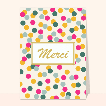 Petites attentions : Merci points colorés