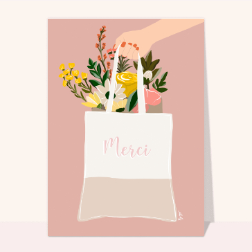 Petites attentions : Merci avec un joli bouquet