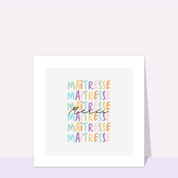 Carte Merci Maîtresse