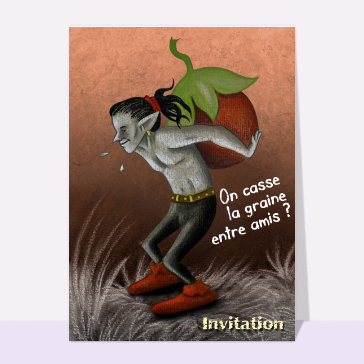 Invitation on casse la graine entre amis