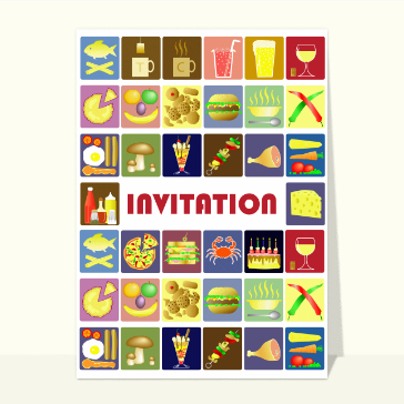 Invitation colorée
