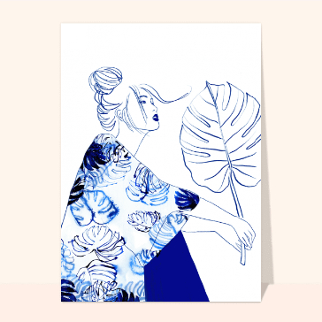 Peignoir d`été à l`encre