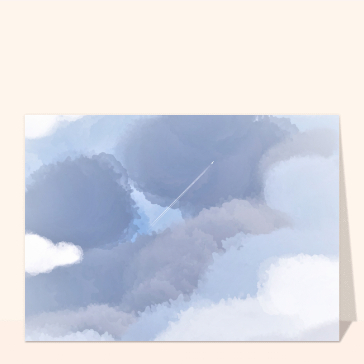 Contrail dans le ciel