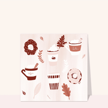 Carte Invitation à prendre un café