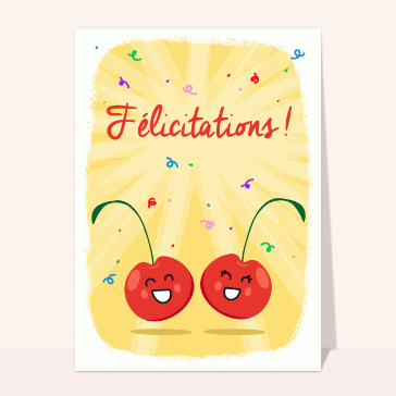 Félicitations des cerises