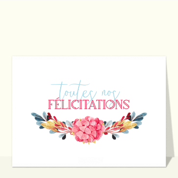 Félicitations florales
