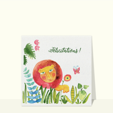 Félicitations petit lion