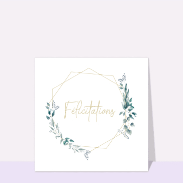 Félicitations thème champêtre