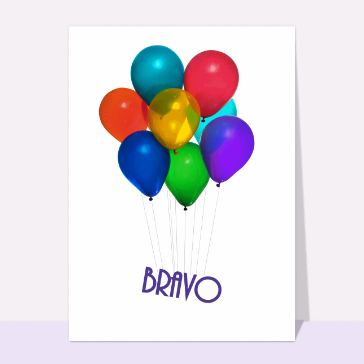 Bravo sous des ballons