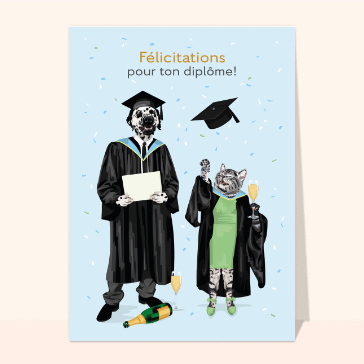 carte félicitation : Félicitations pour ton diplôme