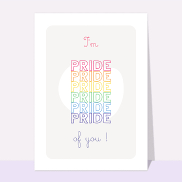Petites attentions : I am pride of you