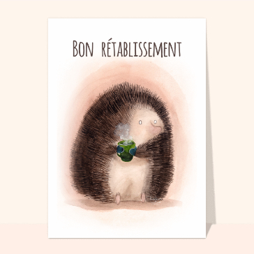 Hérisson qui se réchauffe