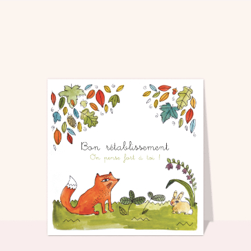 Bon rétablissement animaux de la forêt