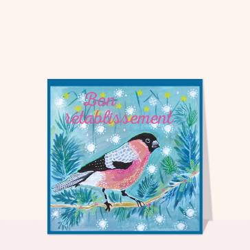 Bon rétablissement oiseau le Bouvreuil