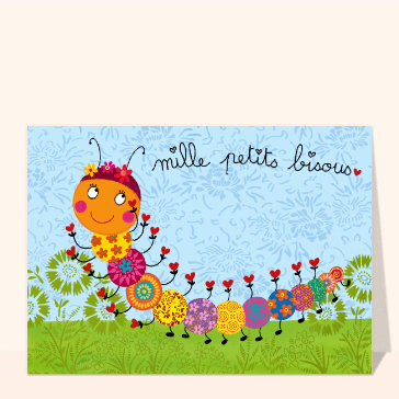 Le mille pattes aux bisous