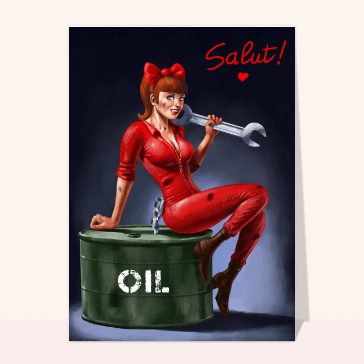 Salut pin-up