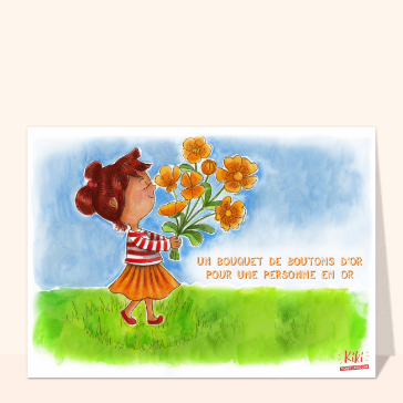 Boutons d`or pour une personne en or