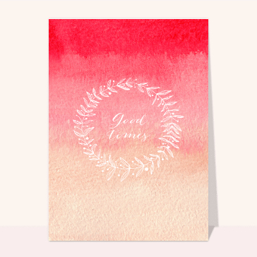 Good times et son fond dégradé watercolor