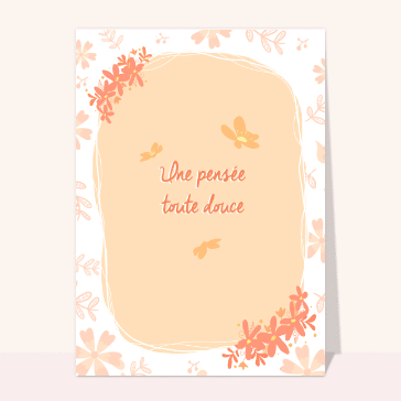 Carte Une pensez pour vos proches
