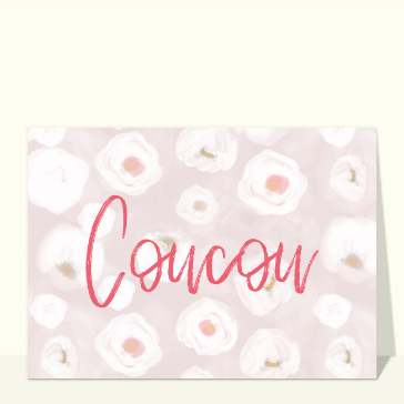 Un simple coucou en rose