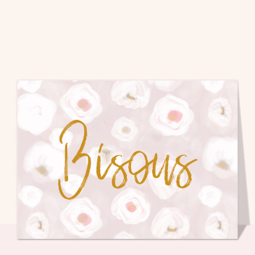 Un simple bisous sur motif floral