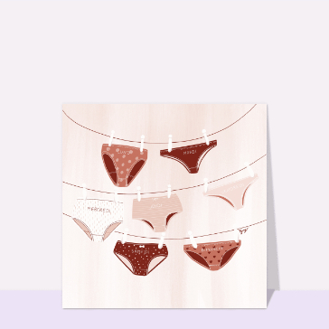 Carte Une semaine de culottes