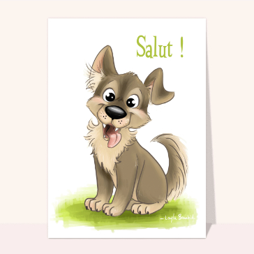 Bonjour du petit chiot