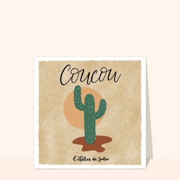 Coucou et cactus