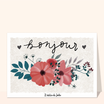 Un bonjour fleuri