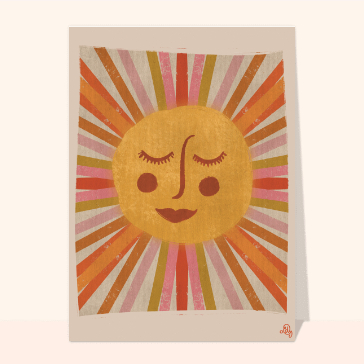 Carte Soleil vintage