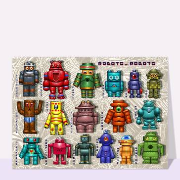 carte divers : Collection de robots