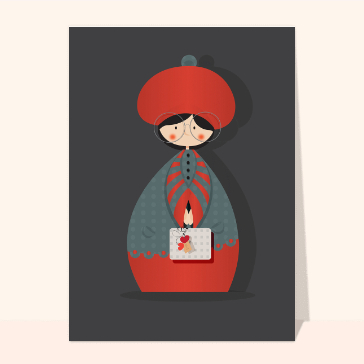 Dame au chapeau rouge
