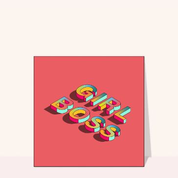 Carte Girl Boss