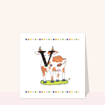 Abécédaire V comme vache